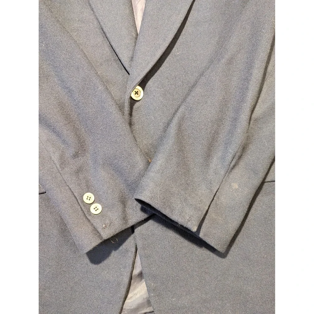 Mens Vintage Saks Fifth Avenue Wool Cashmere Blazer‎ Size 42 Project Coat